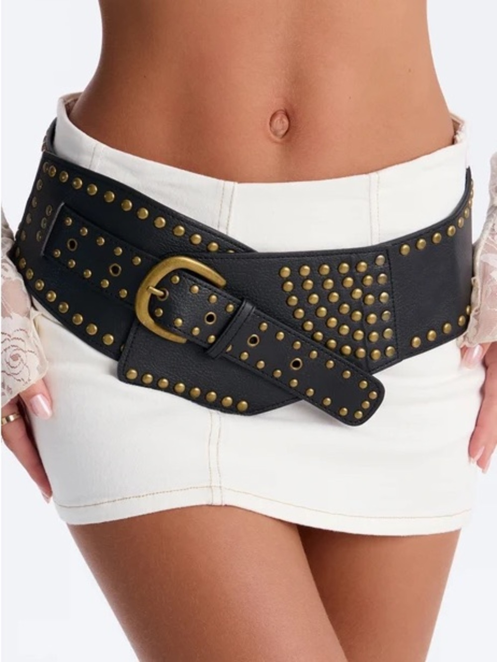 Studded Saddle Western Wide Waist Belt NEW 🏷️